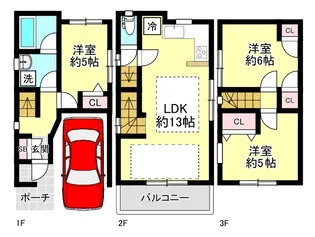 東京都北区上十条2【一戸建】の間取り