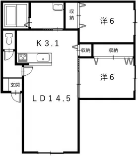 仮)西7南9AP【1階】の間取り