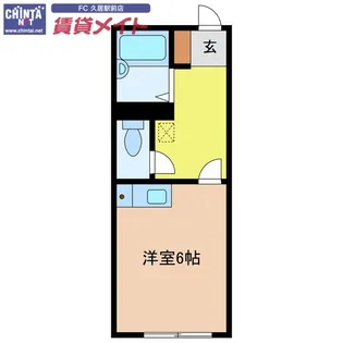 ハイユニK1【1階】の間取り