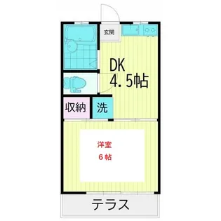 弥生荘【1階】の間取り