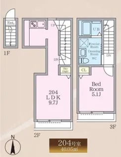ノーザンロード東武練馬【2階】の間取り