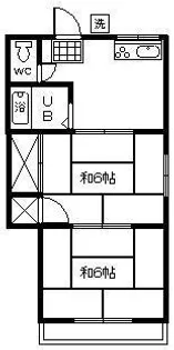 高見アパート【3階】の間取り