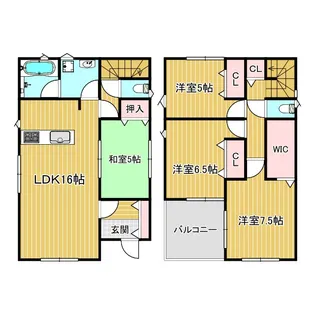 兵庫県加古川市加古川町中津【一戸建】の間取り