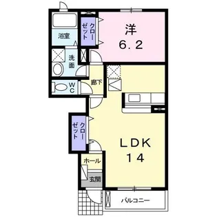 サンライトD【1階】の間取り