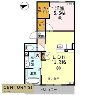 サニーホームズA【2階】の間取り