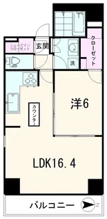 アイムズ芝大門【6階】の間取り