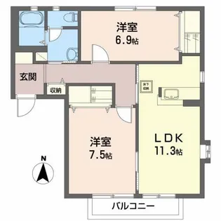 GIARDINO A【1階】の間取り