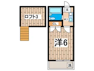 シ-ザ-スパレス【2階】の間取り