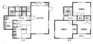 佐賀県鹿島市大字高津原【一戸建】の間取り