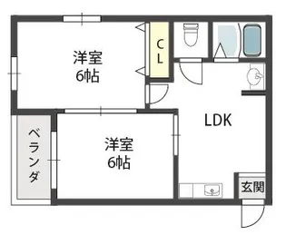 ニッコーハイツ【2階】の間取り