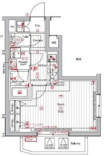 THE HOUSE 赤坂檜町 ザハウス赤坂檜町【2階】の間取り