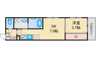 ハーモニーテラス中小田井【3階】の間取り
