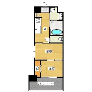 福岡県福岡市中央区高砂1【マンション】の間取り