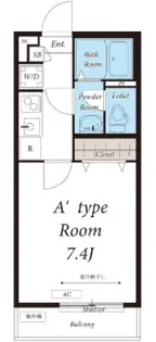 リブリ踊場【1階】の間取り