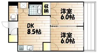 笹山マンション【7階】の間取り