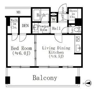 錦町トラッドスクエア【15階】の間取り