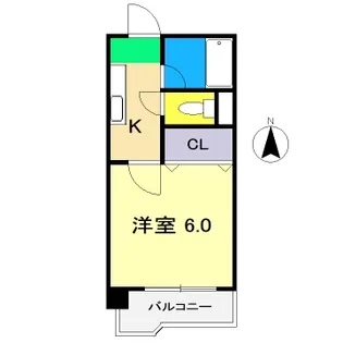 エレガンスコーポクスノセ【5階】の間取り