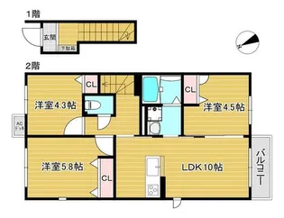 A iguemarine【2階】の間取り