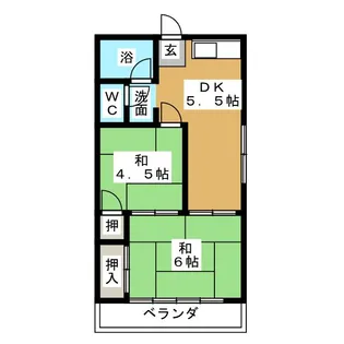 コーポユキ美【2階】の間取り