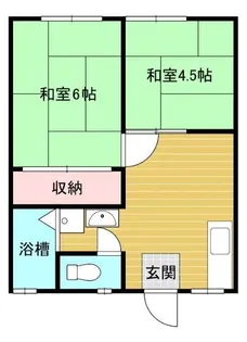 パナハイツ高塔【1階】の間取り
