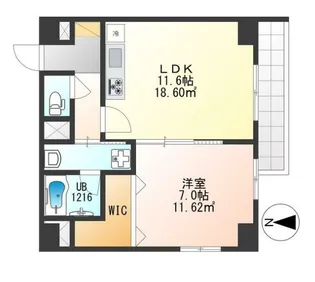 ティーズ ファーツリー【2階】の間取り