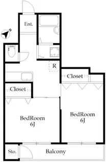 豊玉ハイツ【1階】の間取り