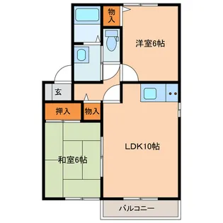 メゾンエスポワール【2階】の間取り