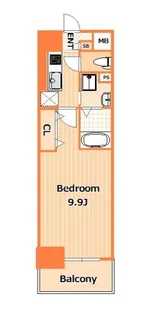 エスポアール二葉【3階】の間取り