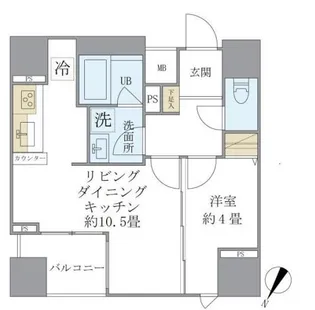 フェリシア日本橋人形町【5階】の間取り