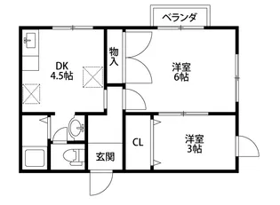 アンジュ【1階】の間取り