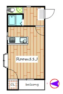 コーポリラ【2階】の間取り
