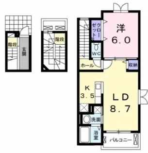 モナリザ【3階】の間取り