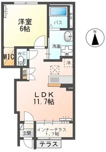 ピパトール【1階】の間取り
