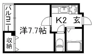 ディアリオ大宮【1階】の間取り