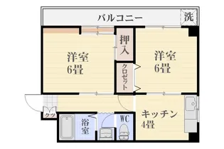 アーバンモール21平之町【5階】の間取り