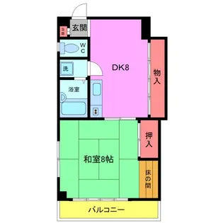 高力マンション【3階】の間取り