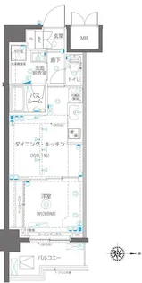 ZOOM高田馬場【8階】の間取り