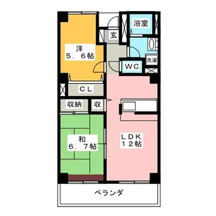 ルボア平喜【2階】の間取り