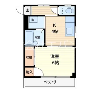 コーポ関根【5階】の間取り
