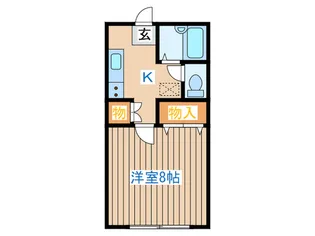 コーポけやき【1階】の間取り