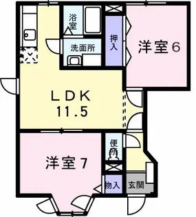 コートドールA【1階】の間取り