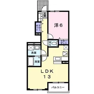 メゾン・ド・ジュネス【1階】の間取り