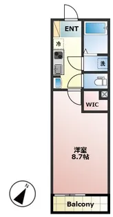 フォレスト西所沢【1階】の間取り