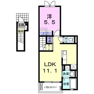 レグルスII【2階】の間取り