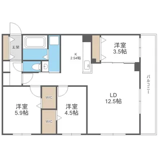 Ritz GRANDE月寒【1階】の間取り