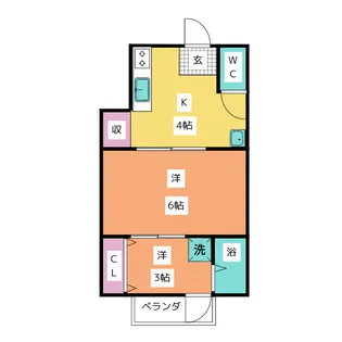 白山荘【1階】の間取り