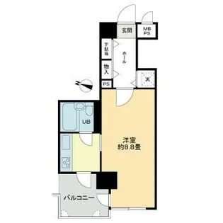 ライオンズマンション四条大宮【7階】の間取り