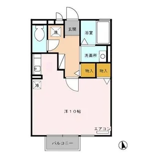 ラ・メールTAKASAGO A【2階】の間取り