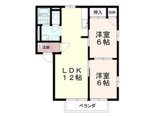 エクセル北鴻巣A棟【1階】の間取り