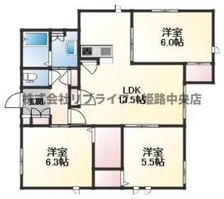 エスペランサ姫路南【1階】の間取り